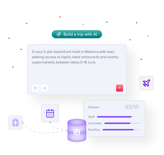 A passenger is waiting to board, looking at his phone, with airplanes outside the window in the background
